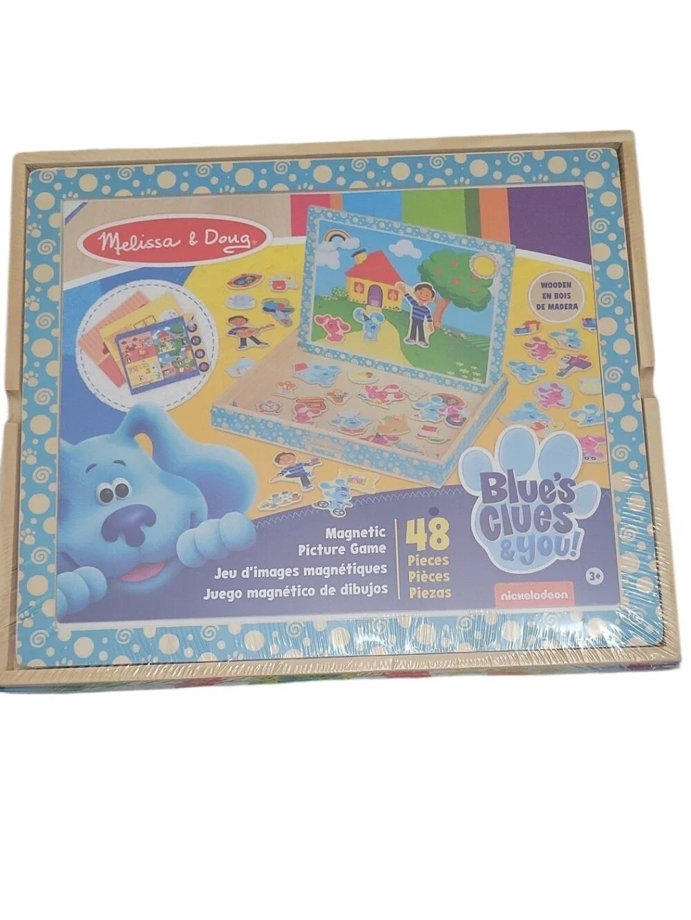 Melissa & Doug Blue's Clues & You! Magnetic Wood Picture Game 48 PCS